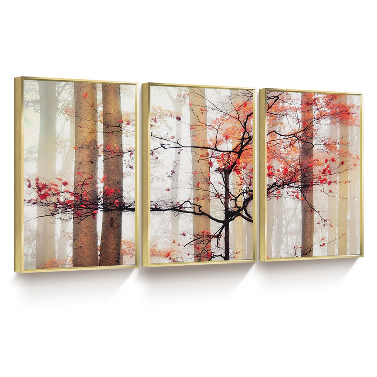 Loon Peak® Vincent Van Gogh 3 Piece Picture Frame Print on Canvas